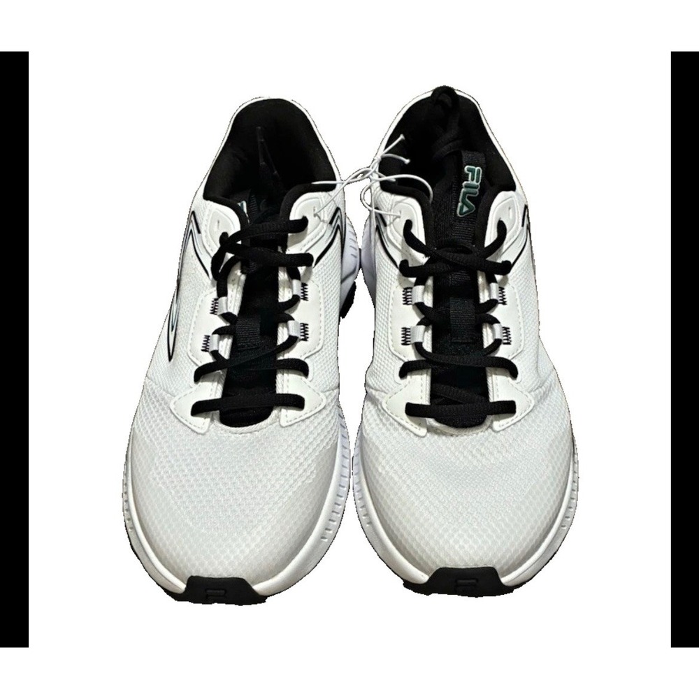 Fila Action-Stride Energized Mens Running Shoes White Black 1RM02196-107 Size 10